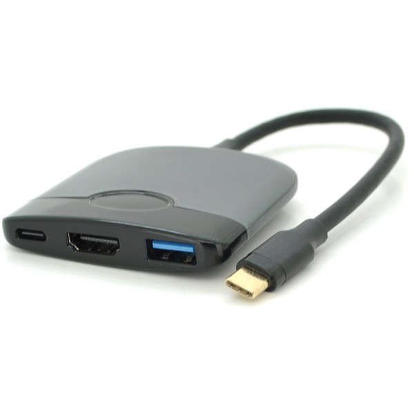 Фото - Хаб USB Voltronic Type-C(папа- HDMI(мама)+USB3.0(мама)+PD(мама) (27034)
