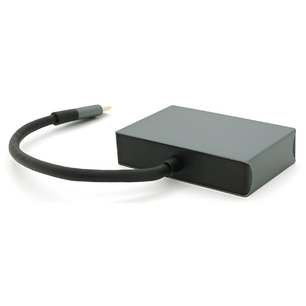 Фото - Хаб USB Voltronic Type-C(папа)-HDMI(мама)+VGA(мама) (27036)