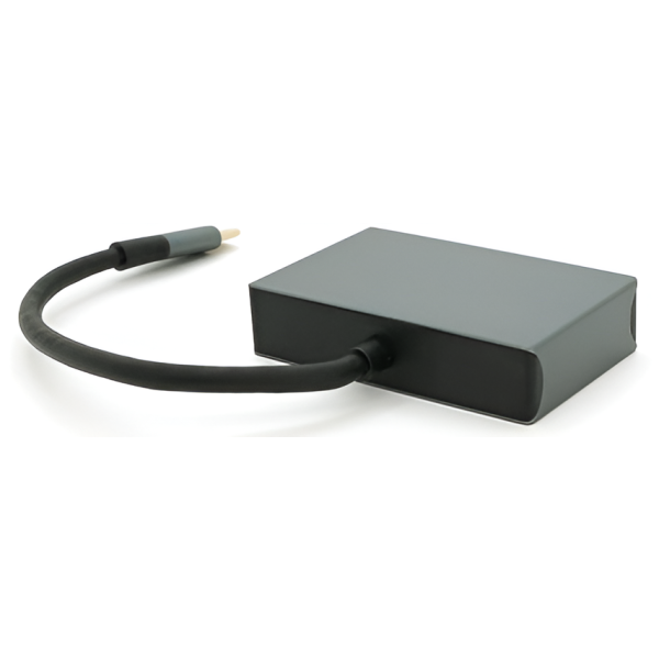 Фото - Хаб USB Voltronic Type-C(папа)-HDMI(мама)+VGA(мама) (27036)