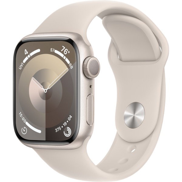 Фото - Уценка - Смарт-часы Apple Watch Series 9 GPS 41mm Starlight Aluminium Case with Starlight Sport Band - S/M Фото - Уценка - Смарт-часы Apple Watch Series 9 GPS 41mm Starlight Aluminium Case with Starlight Sport Band - S/M