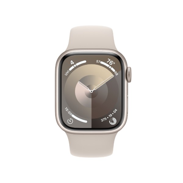 Фото - Уценка - Смарт-часы Apple Watch Series 9 GPS 41mm Starlight Aluminium Case with Starlight Sport Band - S/M