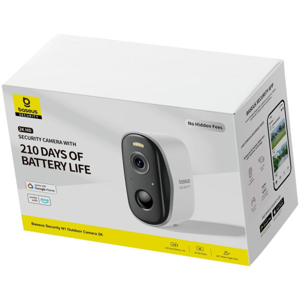 Фото - IP-камера Baseus Security N1 Outdoor Camera 2K White (S0ST002130)
