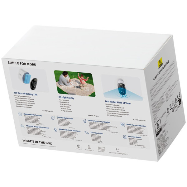 Фото - IP-камера Baseus Security N1 Outdoor Camera 2K White (S0ST002130)