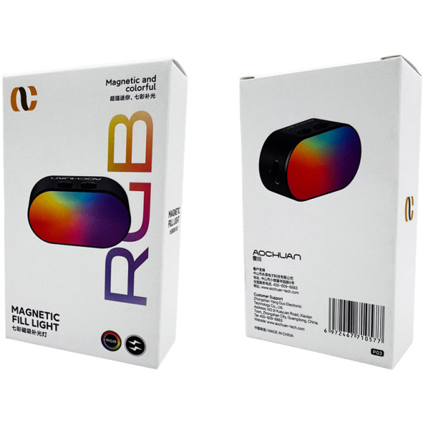 Фото - Студійне світло AOCHUAN RGB colored magnetic fill light P03 (RGBP03)