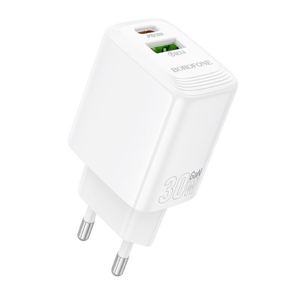 Фото - Сетевое зарядное устройство BOROFONE BN29 Fuente PD30W+QC3.0 charger (EU) White (6941991120329) Фото - Сетевое зарядное устройство BOROFONE BN29 Fuente PD30W+QC3.0 charger (EU) White (6941991120329)