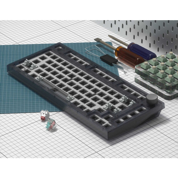 Фото - Клавіатура бездротова ігрова FL ESPORTS DIY-barebone MK750 Black Transparent Three-Mode (MK750-9357)