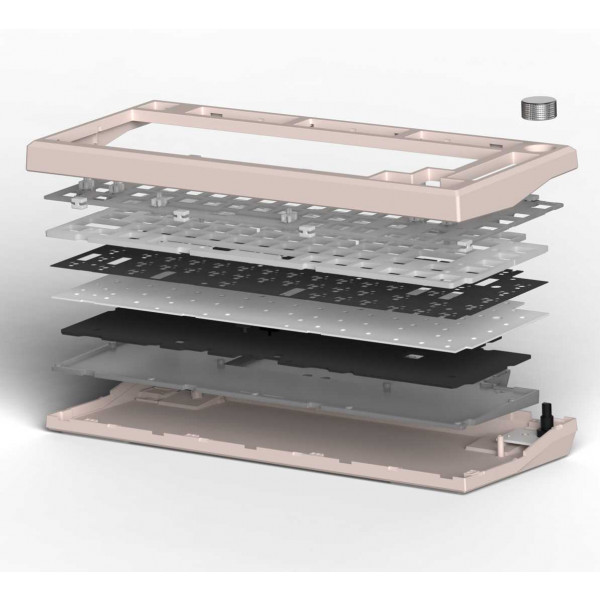 Фото - Клавіатура бездротова ігрова FL ESPORTS DIY-barebone MK750 Black Transparent Three-Mode (MK750-9357)