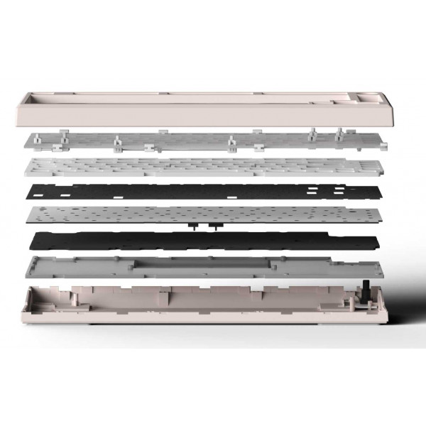 Фото - Клавиатура беспроводная игровая FL ESPORTS DIY-barebone MK750 White Three-Mode (MK750-4247)