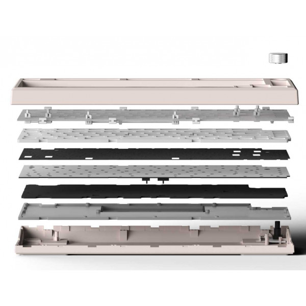Фото - Клавиатура беспроводная игровая FL ESPORTS DIY-barebone MK750 Pink Three-Mode (MK750-8050)