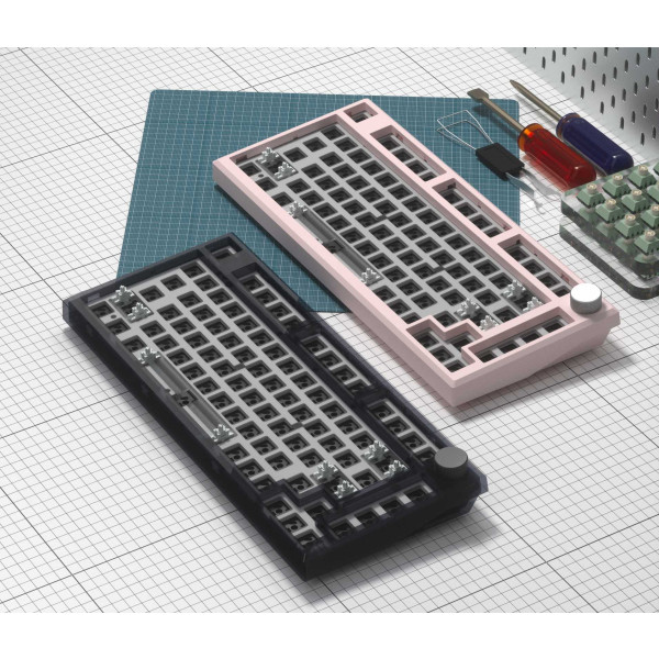 Фото - Клавиатура беспроводная игровая FL ESPORTS DIY-barebone MK750 Pink Three-Mode (MK750-8050)