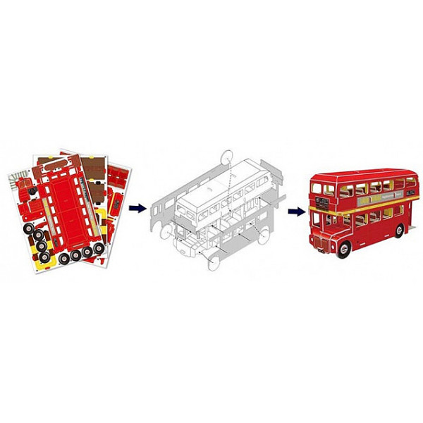 Фото - 3D пазли Cubic Fun "Автобус Дабл Декер" серія міні (S3018h)