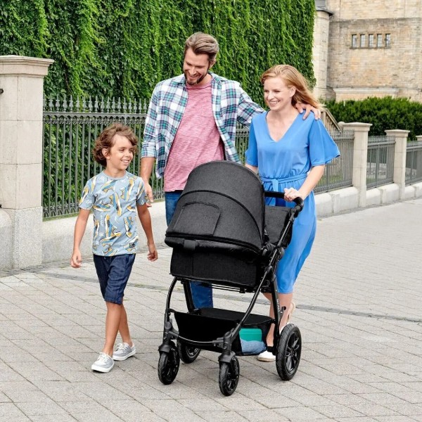 Фото - Коляска универсальная 3 в 1 Kinderkraft Moov Black (KKWMOOVBLK00NC)
