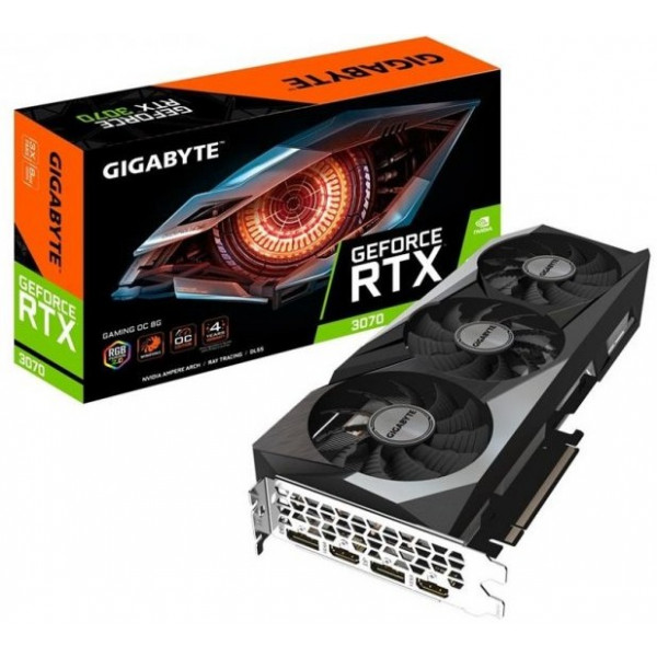 Видеокарта Gigabyte RTX 3070 Gaming OC 8GB GDDR6 (GV-N3070GAMING