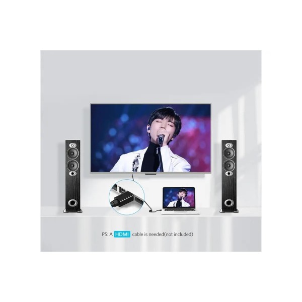 Фото - Адаптер Mini Display Port-HDMI UGREEN MD112 Mini DP to HDMI Black (10461)