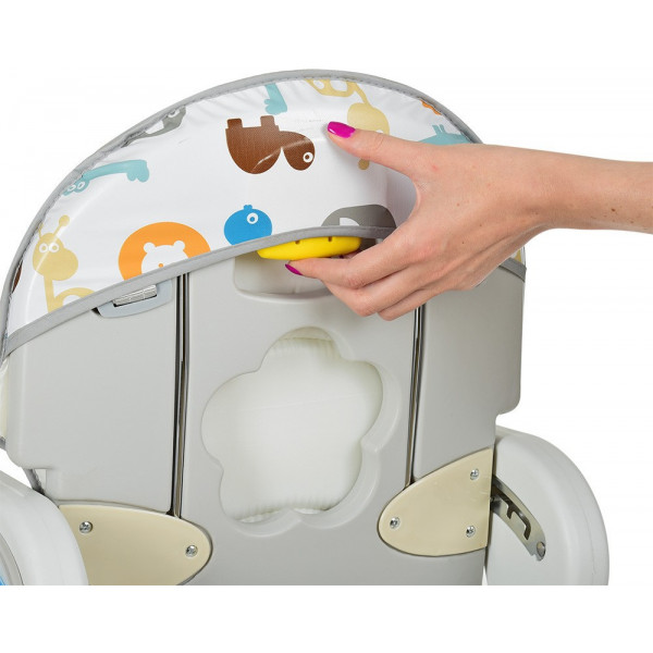 Фото - Стільчик для годування трансформер Bambi M 1563 Animal Grey