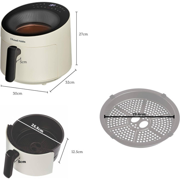 Фото - Мультипіч Russell Hobbs 27421-56 Satisfry Panoramic Cream