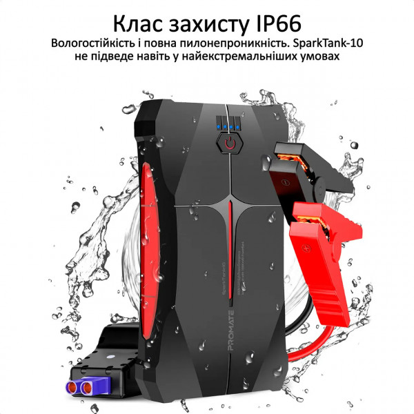 Фото - Батарея мобільна Promate Sparktank-10 10000mAh Black
