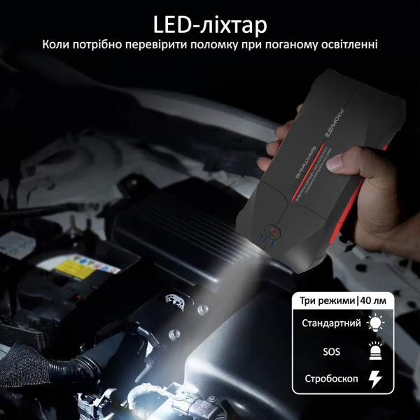 Фото - Батарея мобільна Promate Sparktank-10 10000mAh Black
