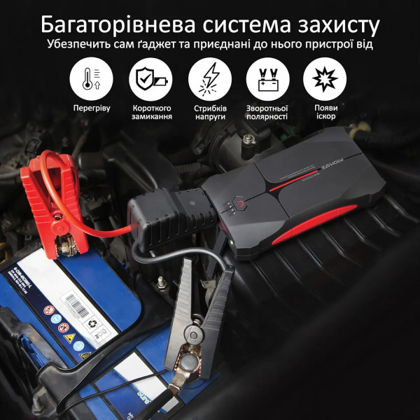 Фото - Батарея мобільна Promate Sparktank-10 10000mAh Black