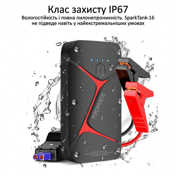 Фото - Батарея мобільна Promate Sparktank-16.Black