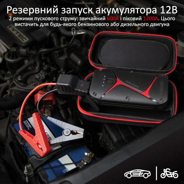 Фото - Батарея мобільна Promate Sparktank-16.Black