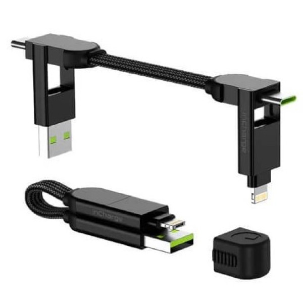 Фото - Кабель синхронізації даних Rolling Square inCharge X 100W Black (X01WR)