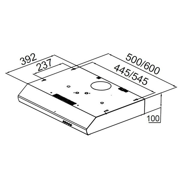 Фото - Вытяжка традиционная Pyramida UX 60 WH