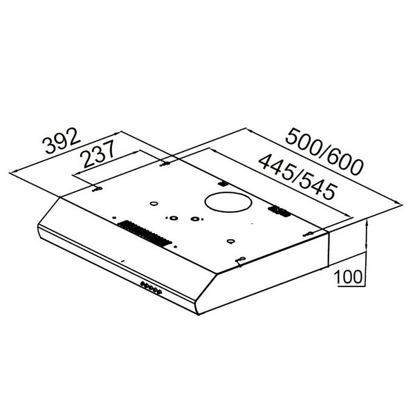 Фото - Витяжка традиційна Pyramida UX 60 IV
