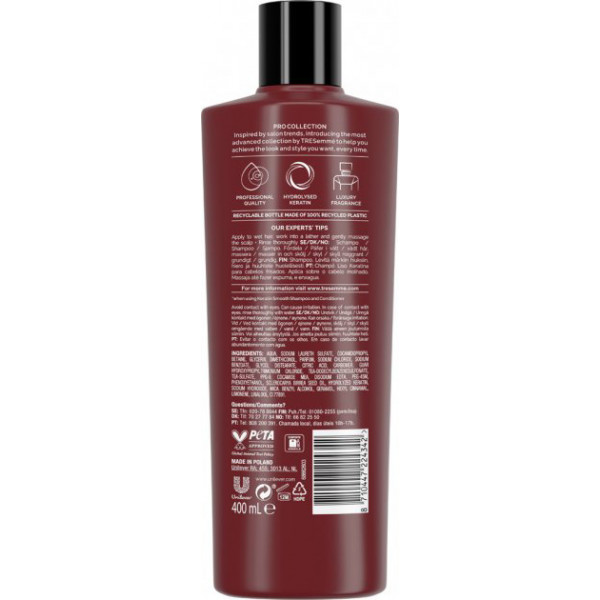 Фото - Шампунь жіночий TRESEMME розгладжуючий Кeratin smooth 400 мл