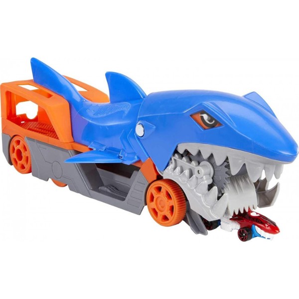 Фото - Далекобійники Hot Wheels Вантажівка-транспортер «акули пащу» (GVG36)