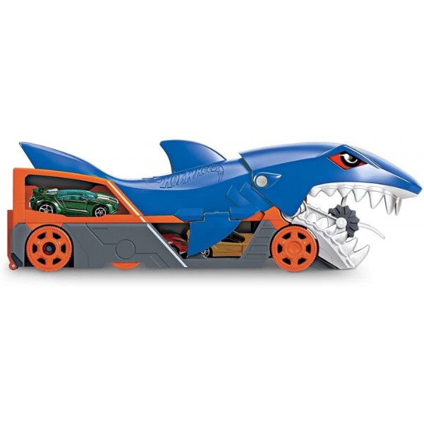 Фото - Далекобійники Hot Wheels Вантажівка-транспортер «акули пащу» (GVG36)