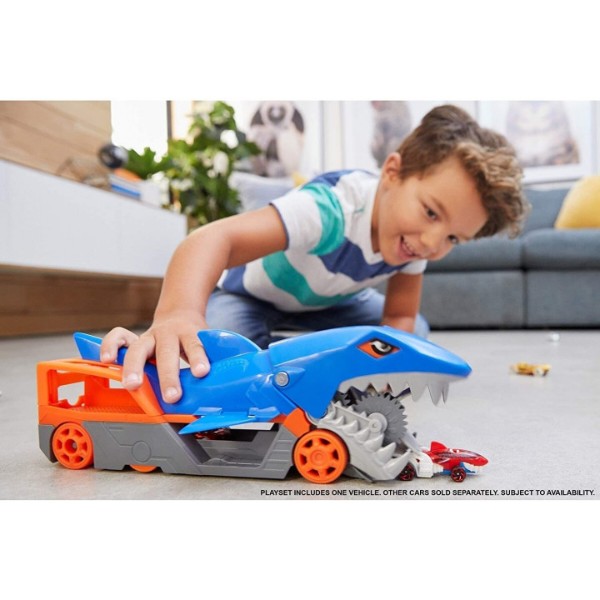 Фото - Далекобійники Hot Wheels Вантажівка-транспортер «акули пащу» (GVG36)