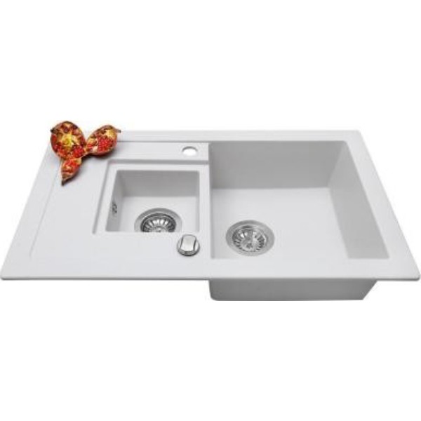 Фото - Мийка кухонна Perfelli Pierra PGP 536-78 White