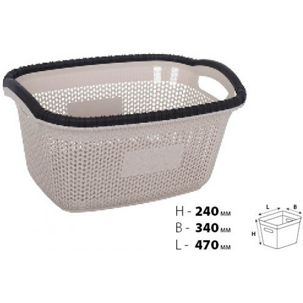 Фото - Кошик для білизни VIOLET HOUSE 1003 Віолетта Cappuchino 28 л