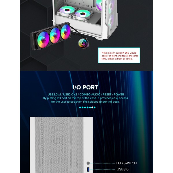 Фото - Корпус Gamemax Tower E-ATX без БП (Siege WT)