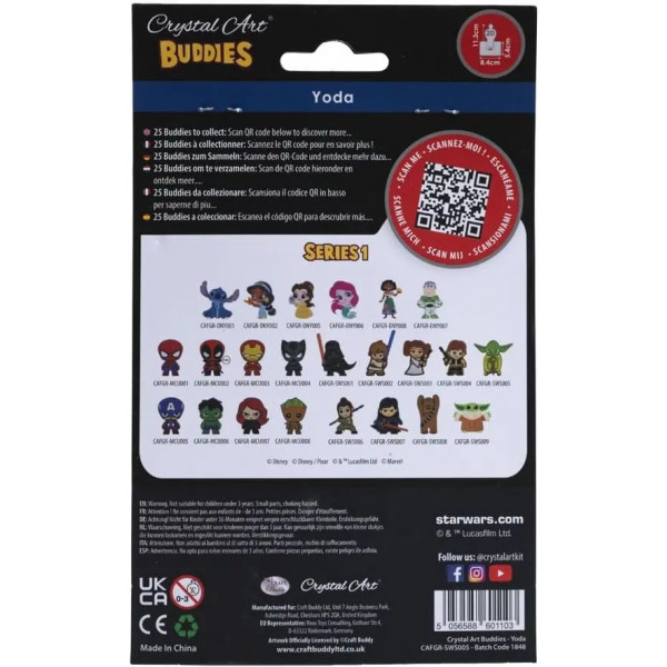 Фото - Алмазний живопис Crystal Art Йода (CAFGR-SWS005)