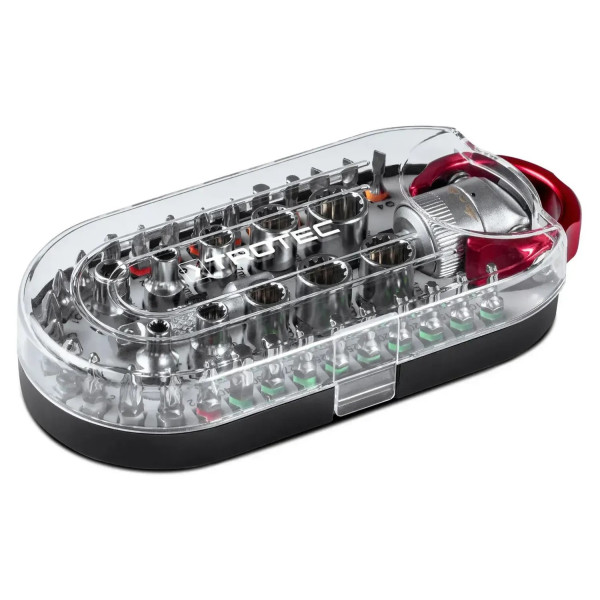 Фото - Викрутка зі змінними бітами Trotec 40 шт. Bit and Socket Wrench Set (6200001005)