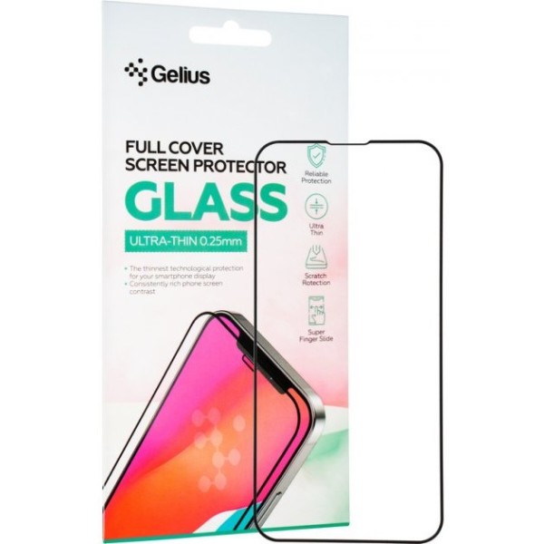 Фото - Захисне скло для смартфона Gelius Full Cover Ultra-Thin 0.25mm for iPhone 13 Mini Black (88703)