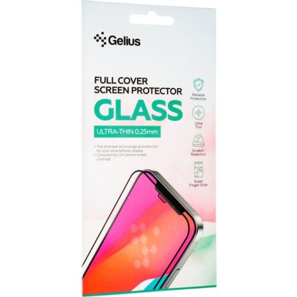 Фото - Захисне скло для смартфона Gelius Full Cover Ultra-Thin 0.25mm for iPhone 13 Mini Black (88703)