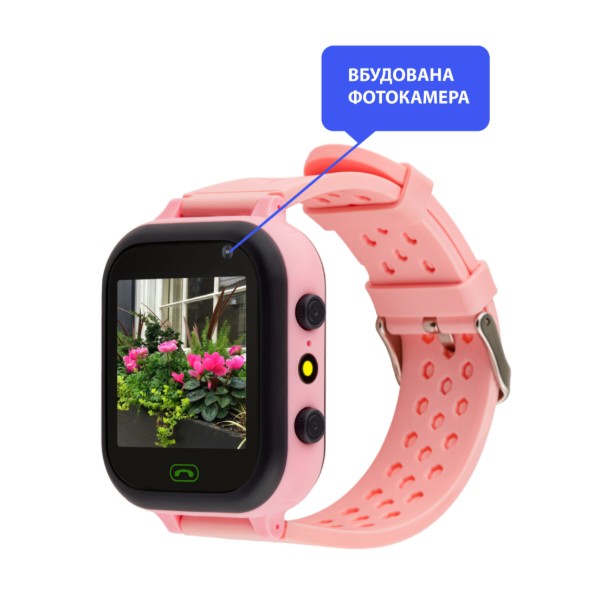 Фото - Уцінка - Дитячий годинник AmiGo GO009 Camera+LED WIFI Pink