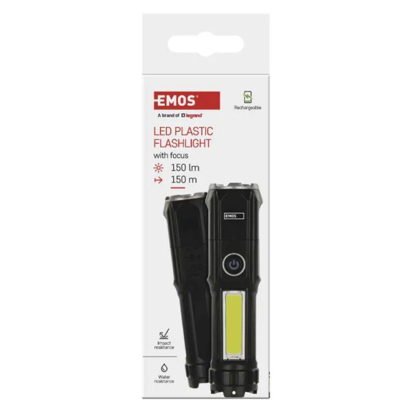 Фото - Фонарь EMOS P3214 150 Lm Li-Ion 1200 mAh пласт.