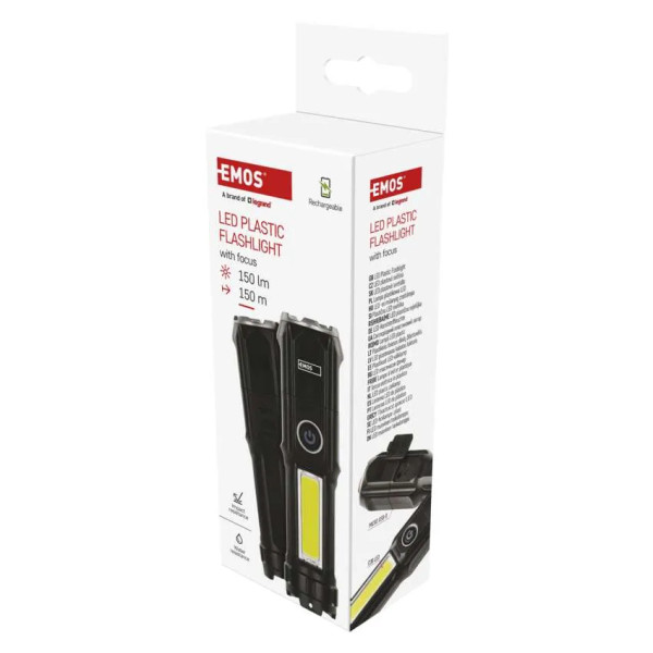 Фото - Фонарь EMOS P3214 150 Lm Li-Ion 1200 mAh пласт.
