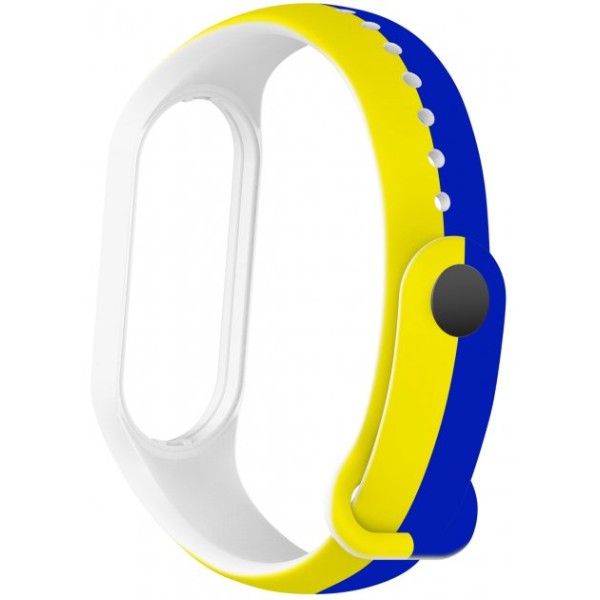 Фото - Ремешок для фитнес-браслета Armorstandart New Style for Xiaomi Mi Band 7/6/5 Blue-Yellow (ARM61907)