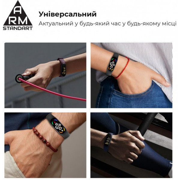 Фото - Ремінець для фітнес-браслету Armorstandart New Style for Xiaomi Mi Band 7/6/5 Orange (ARM61896)