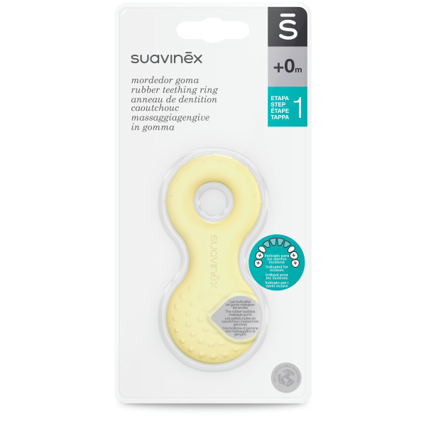 Фото - Прорізувач Suavinex з бульбашками жовтий (400267/5)