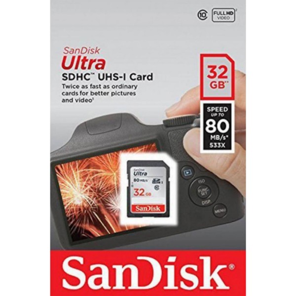 Фото - Карта памяти SanDisk Ultra SDHC 32GB (SDSDUN4-032G-GN6IN)