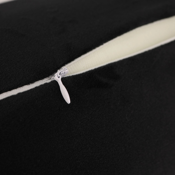 Фото - Подушка валик MirSon №8494 Velvet Line 28-0007 Black Велюр Пена Memory Антиаллергенная 50х20 см (2200006340034)