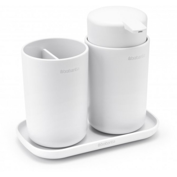 Фото - Дозатор для мила Brabantia +підставка для зубних щіток та піднос 3 ін. 280382