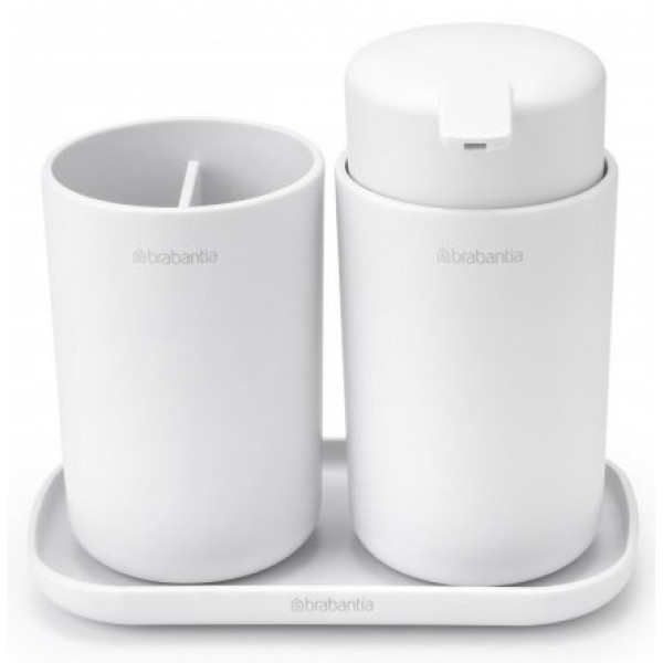 Фото - Дозатор для мила Brabantia +підставка для зубних щіток та піднос 3 ін. 280382