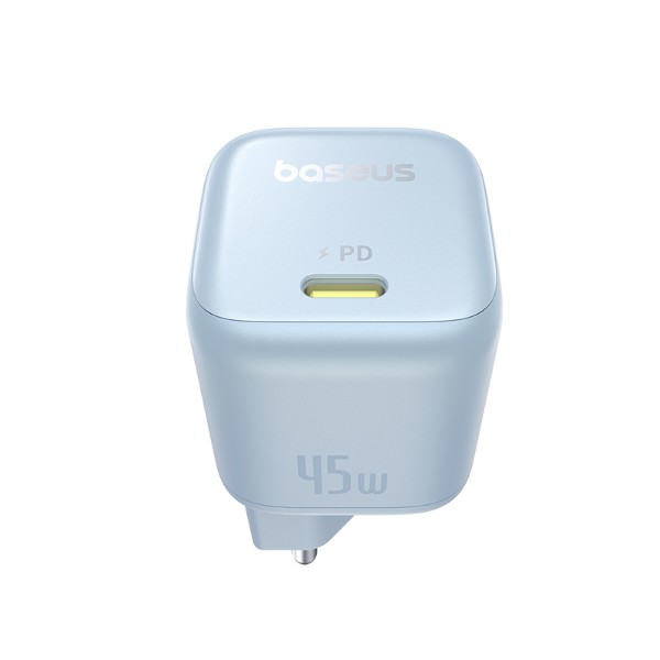 Фото - Сетевое зарядное устройство Baseus PicoGo GaN Fast Charger 1C 45W EU Galaxy Blue (P10176800313-00)